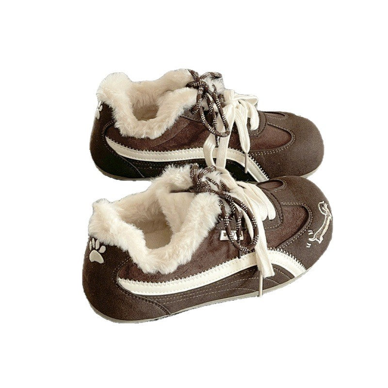 Damen Sportliche Sneakers mit kuscheligem Innenfutter und strapazierfähigem Obermaterial EB