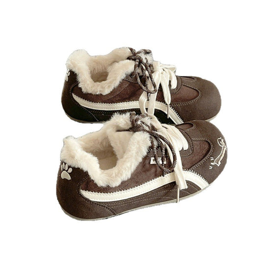 Damen Sportliche Sneakers mit kuscheligem Innenfutter und strapazierfähigem Obermaterial EB