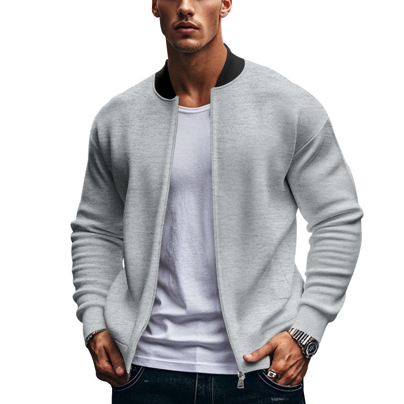 Herren Sportliche Bomberjacke mit hochschließendem Kragen EB