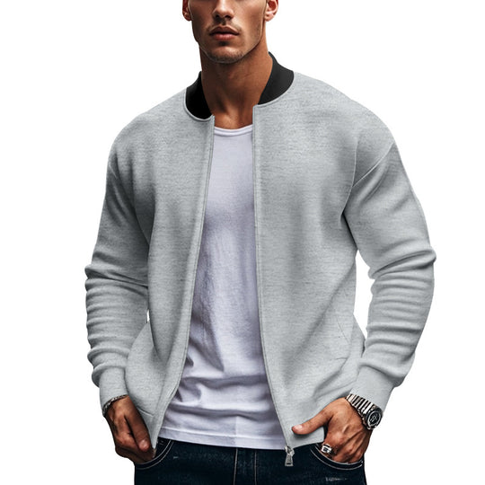 Herren Sportliche Bomberjacke mit hochschließendem Kragen EB