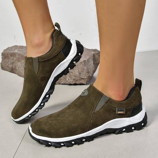 Damen Sportliche Slip-On Sneakers EB