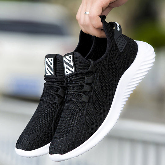 Damen Sportliche Sneakers mit flexiblem Mesh-Obermaterial und rutschfester Laufsohle EB