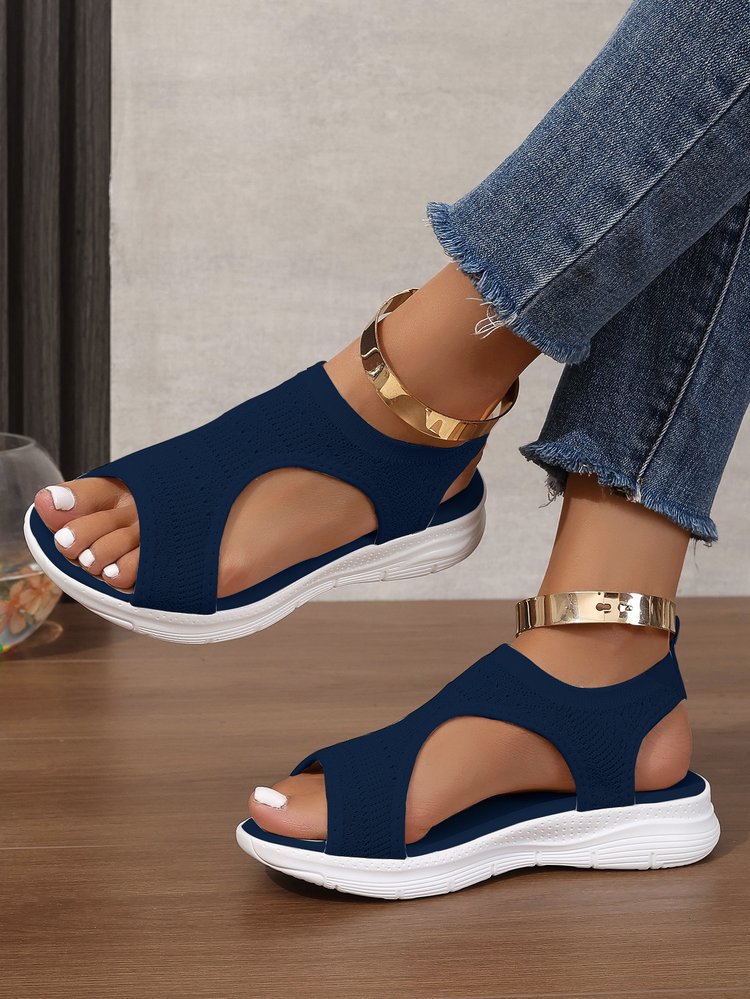 Damen Atmungsaktive Sport-Sandalen mit elastischem Obermaterial und rutschfester Sohle EB