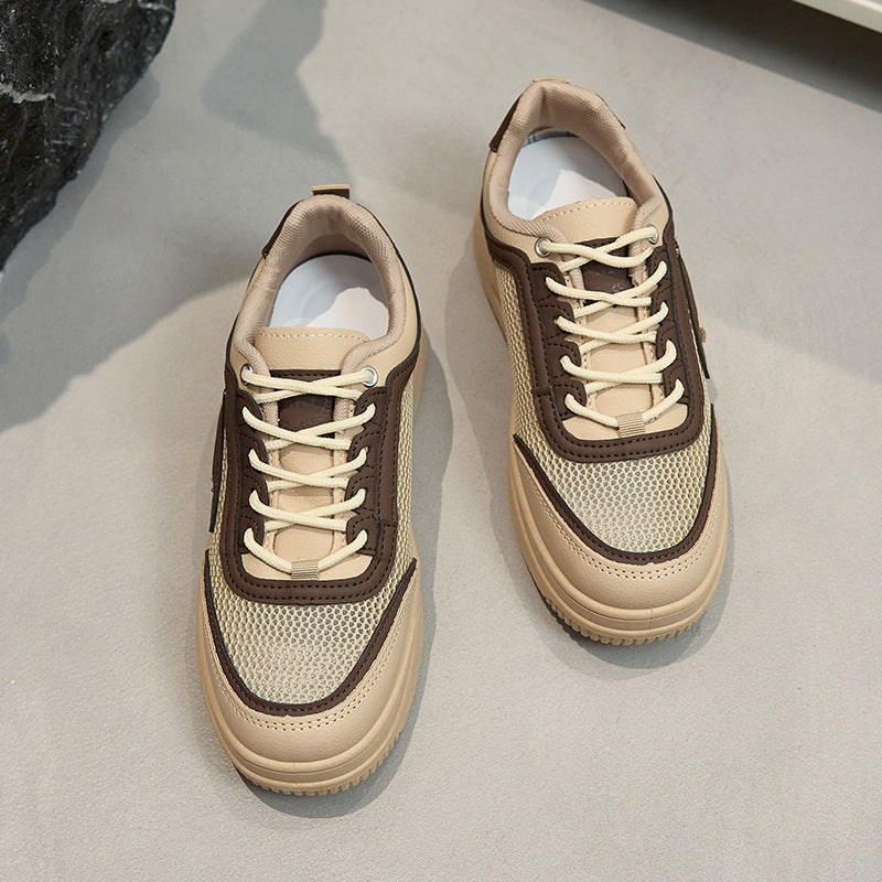 Damen Sportliche Sneakers mit atmungsaktiver Netzstruktur und robustem Sohlendesign EB
