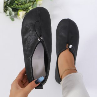 Damen modische Mokassins mit eleganter Schnürung EB