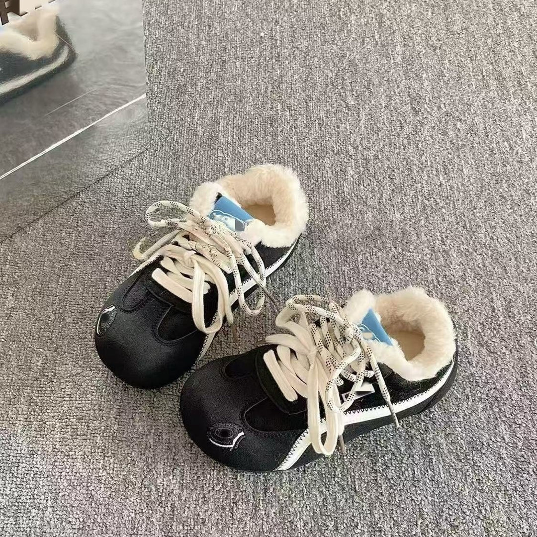 Damen Winter Sneakers mit wärmendem Fleece-Innenfutter und rutschfester Sohle EB