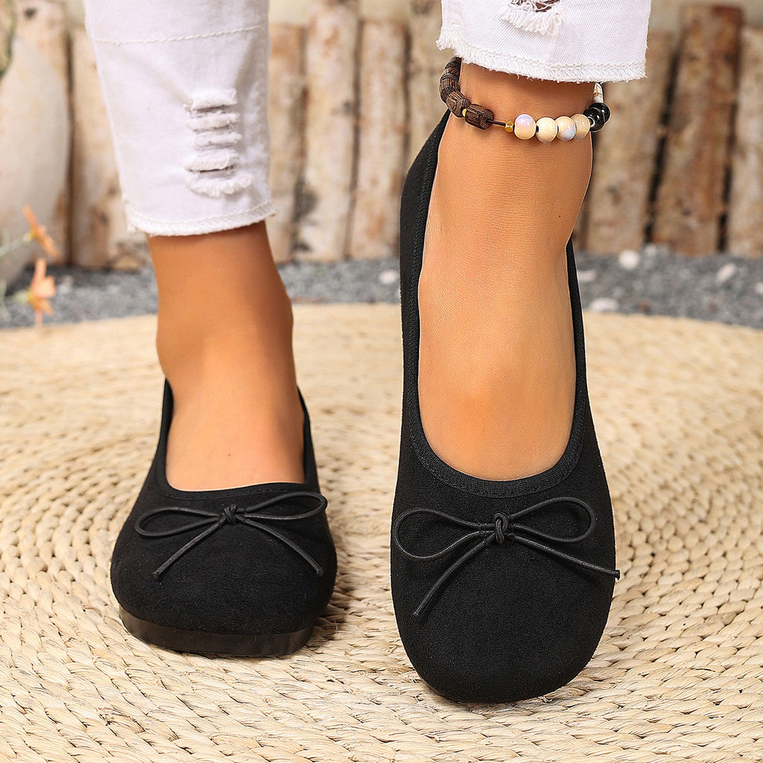 Damen Ballerinas mit feinem Schleifen-Design EB