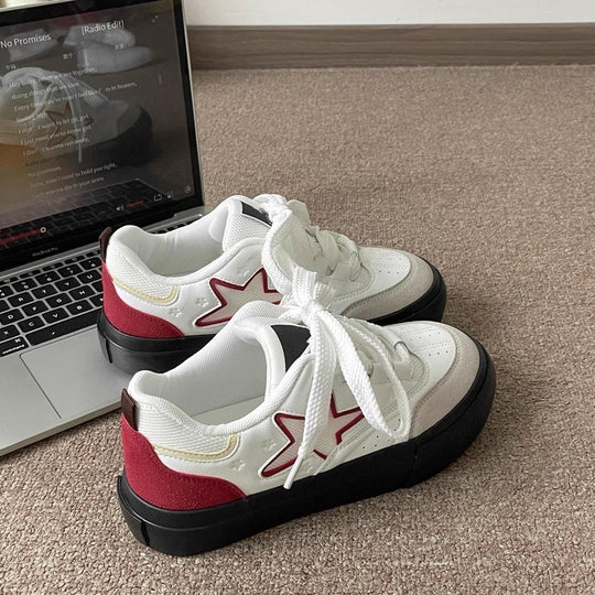 Damen Sportliche Sneakers mit einzigartigem Sternenmotiv und bequemem Futter EB
