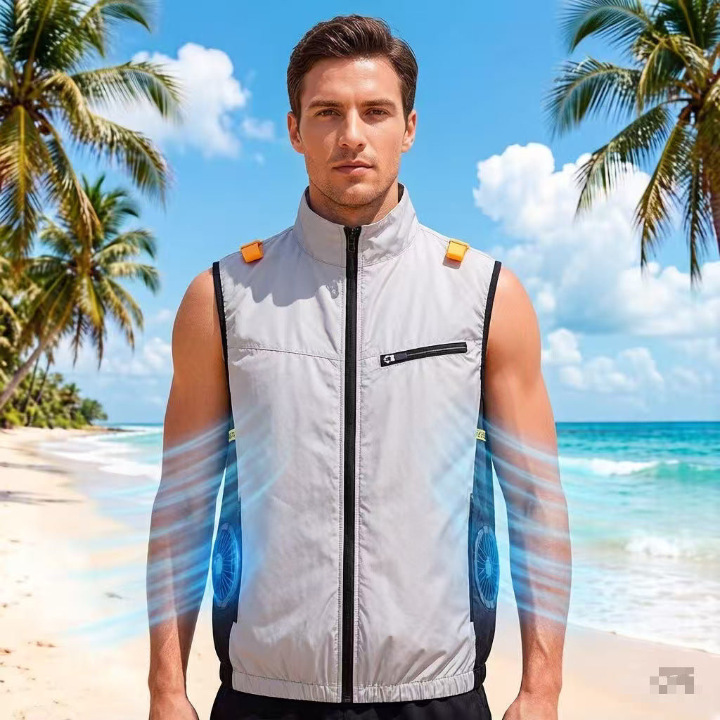 Herren innovative Outdoor-Weste mit integrierter Kühltechnologie R&B