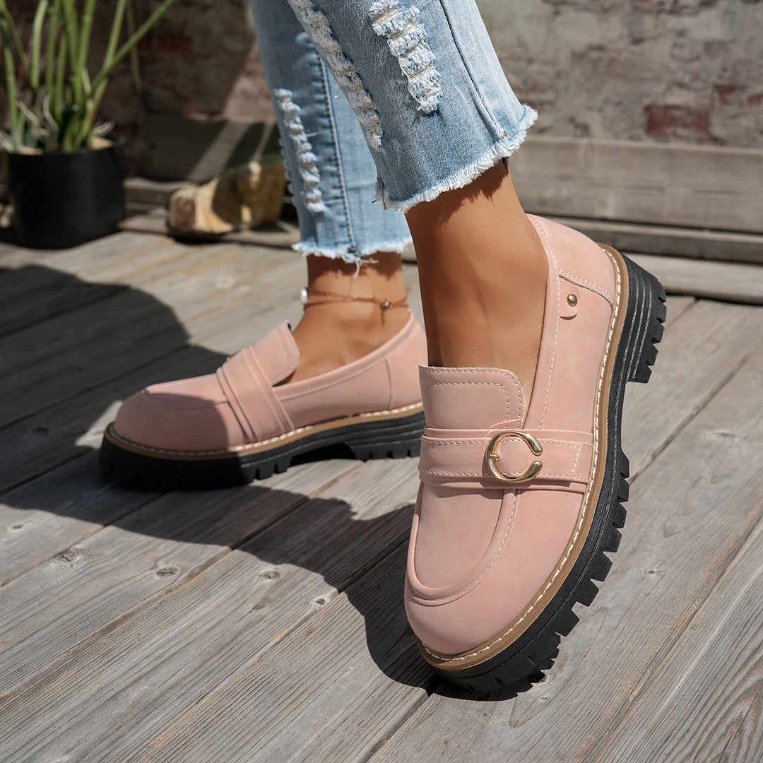 Damen bequeme Mokassins mit modischem Design EB