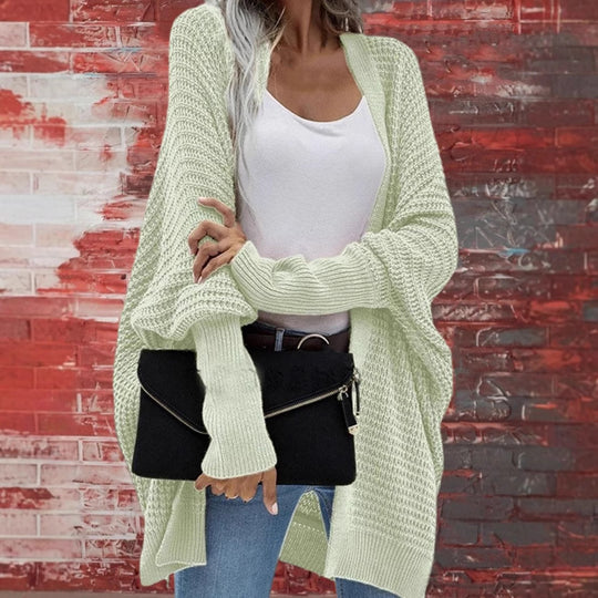 Damen Grobstrick Cardigan im lässigen Design mit weitem Schnitt und feiner Struktur EB