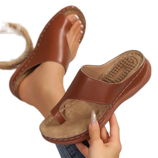 Damen Komfortable und stilvolle Fußbett-Mules EB