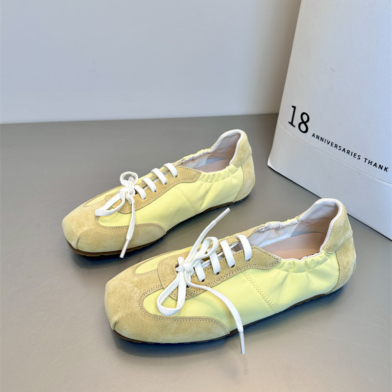 Damen sportive Sneaker aus hochwertigem Wildleder mit komfortabler Polsterung EB