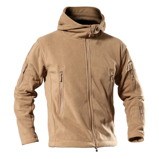 Herren Fleecejacke mit multifunktionalen Reißverschlusstaschen EB