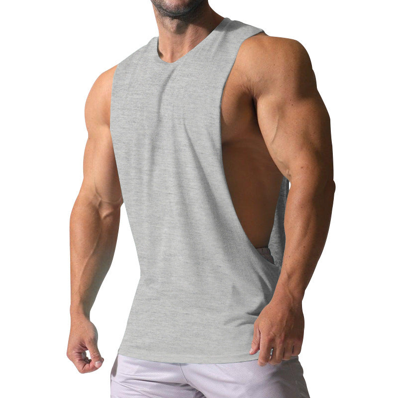 Herren Ärmelloses Sportshirt mit tiefem Rückenausschnitt und atmungsaktivem Material EB