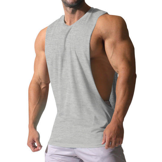 Herren Ärmelloses Sportshirt mit tiefem Rückenausschnitt und atmungsaktivem Material EB