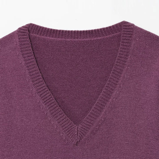 Damen eleganter V-Ausschnitt Pullover EB