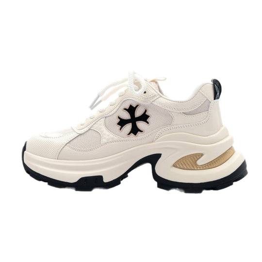 Damen Sportliche Sneaker mit atmungsaktiver Mesh-Oberfläche und dämpfender Sohle EB
