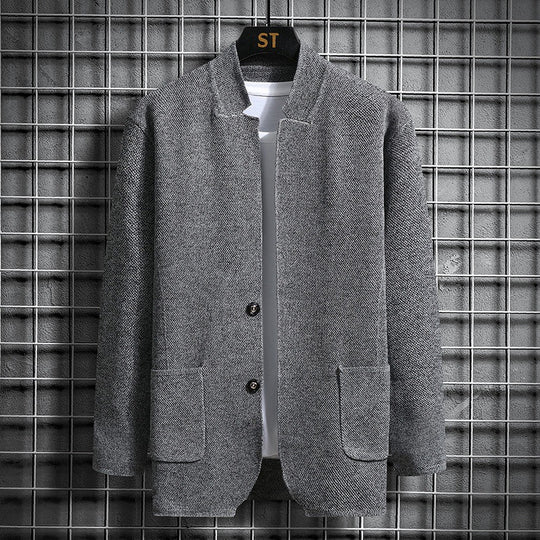 Damen elegante Jacke mit strukturiertem Design und praktischen Taschen EB