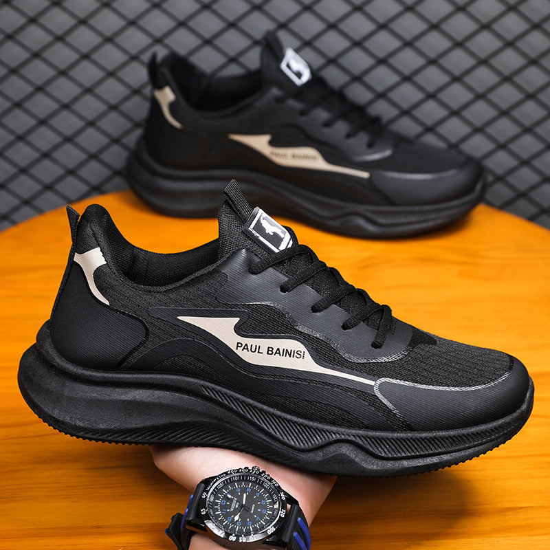 Herren trendige Sneaker mit stoßdämpfender Sohle und atmungsaktivem Obermaterial EB