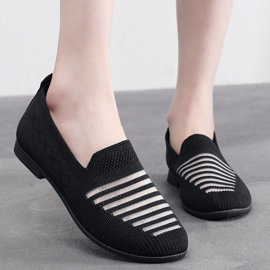 Damen Bequeme Slip-On Schuhe EB