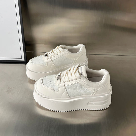 Damen Sneakers mit dickem Plateau und atmungsaktiver Obermaterialstruktur EB