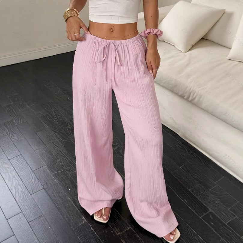 Damen weite Sommerhose mit Gummizug EB