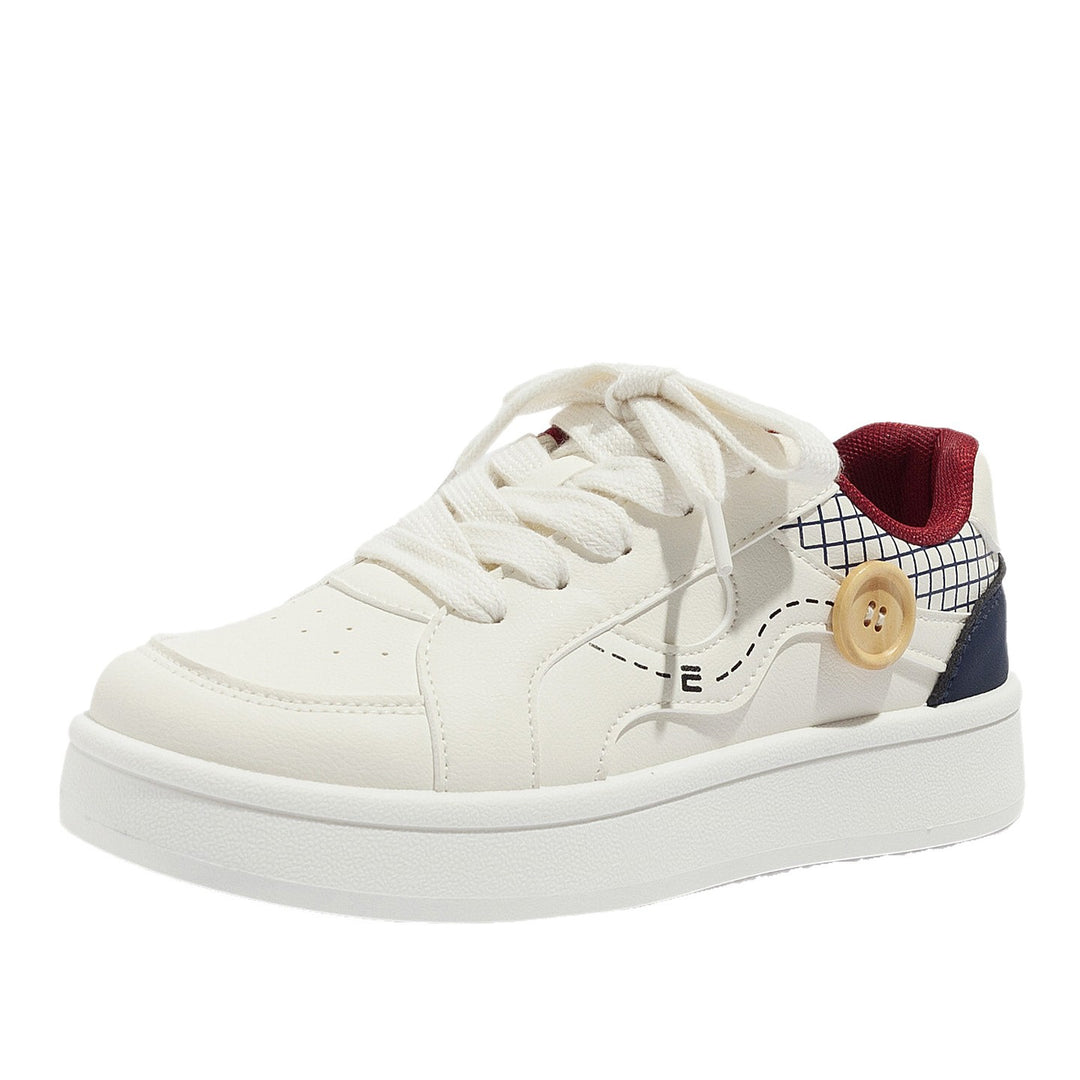 Damen Modische Freizeitschuhe mit einzigartigen Knopf-Details EB