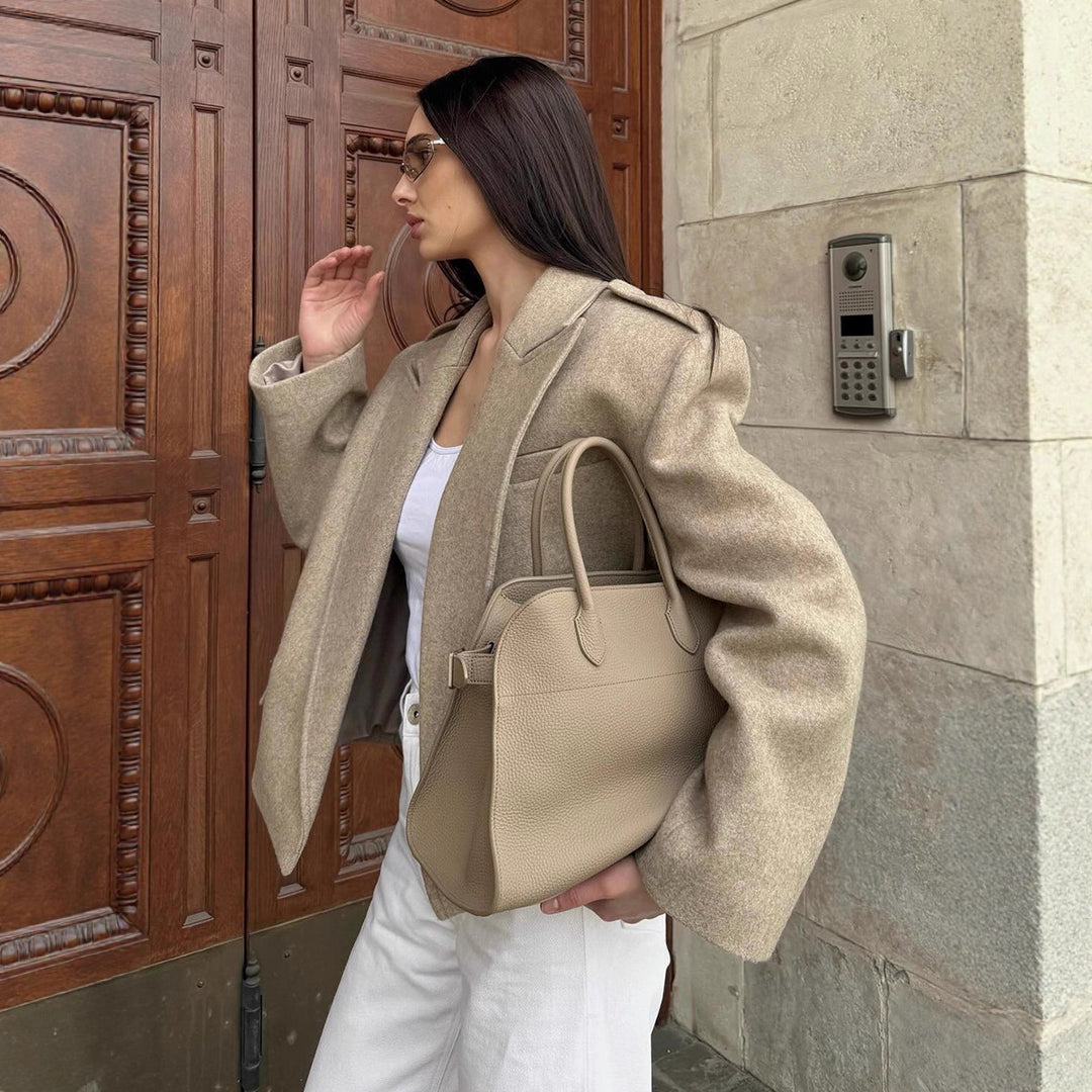 Damen Modischer Oversize-Blazer mit schmalen Revers EB