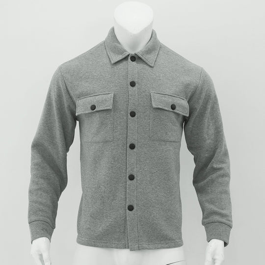 Herren lässige Hemdjacke mit praktischen Brusttaschen und strukturiertem Design EB