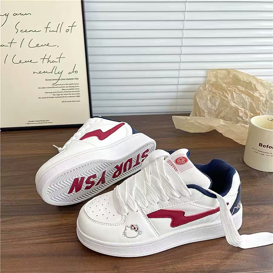 Damen Sneakers mit süßem Tierdesign und flauschigen Details EB