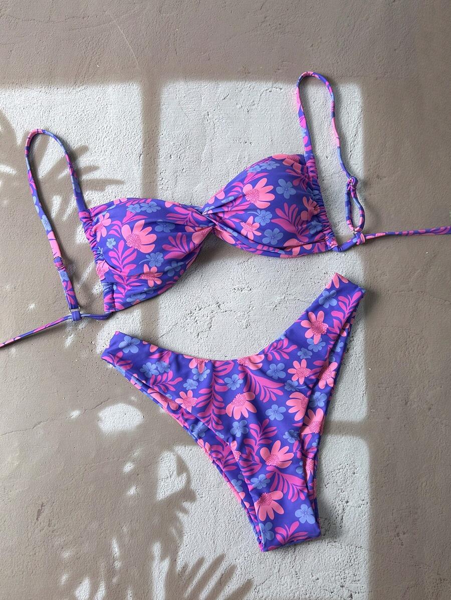 Damen Floral Bikini-Set EB