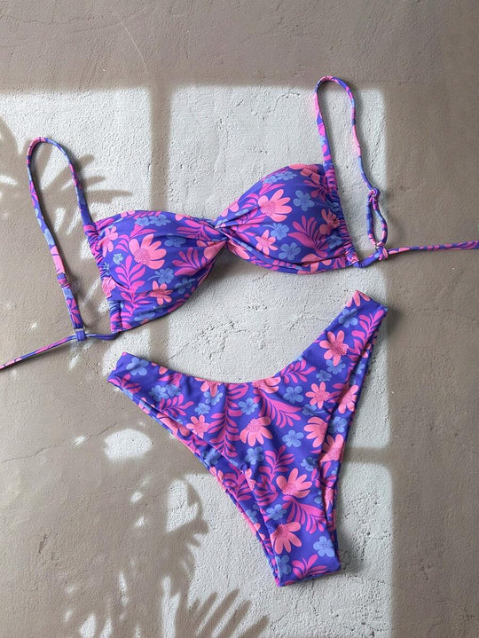 Damen Floral Bikini-Set EB