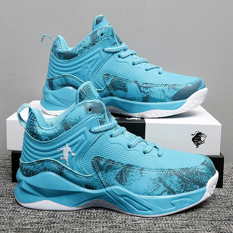 Damen Basketball Sneakers mit atmungsaktiver Mesh-Oberfläche und stoßdämpfendem Fußbett EB