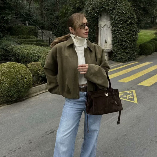 Damen Oversized Jacke im lässigen Stil EB