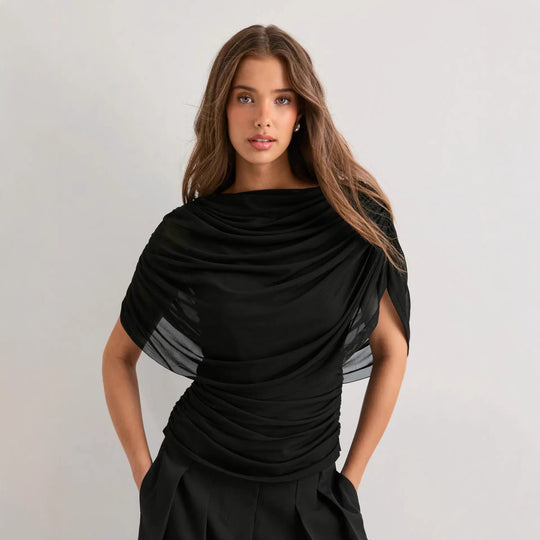 Damen stilvolles Drapiertop EB