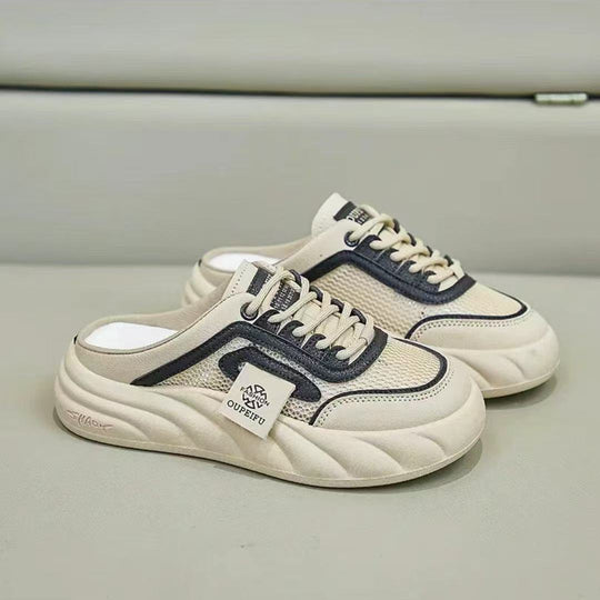 Damen Bequeme Slip-On Sneakers mit atmungsaktiver Mesh-Oberfläche EB