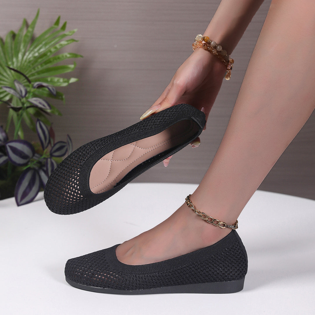 Damen Ballerinas aus atmungsaktivem Netzmaterial EB