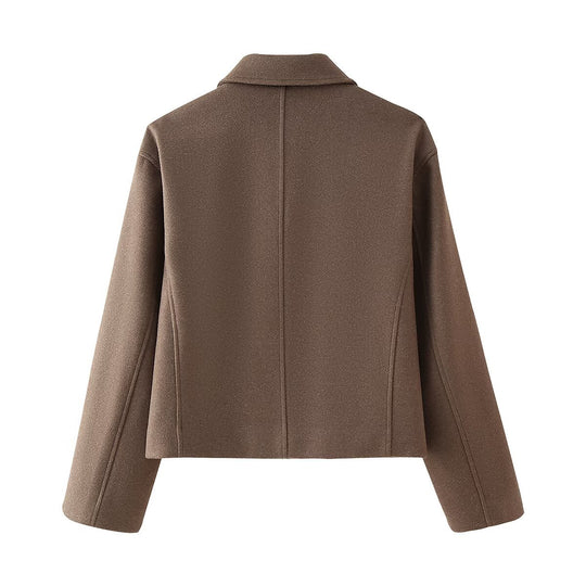 Damen Übergangsjacke mit Stehkragen und modernem Reißverschluss EB