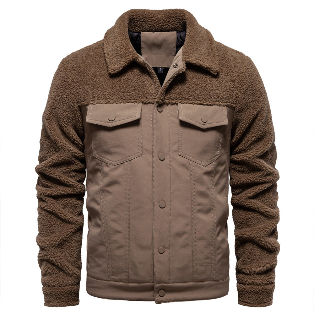 Herren gefütterte Jacke im Jeansstil EB