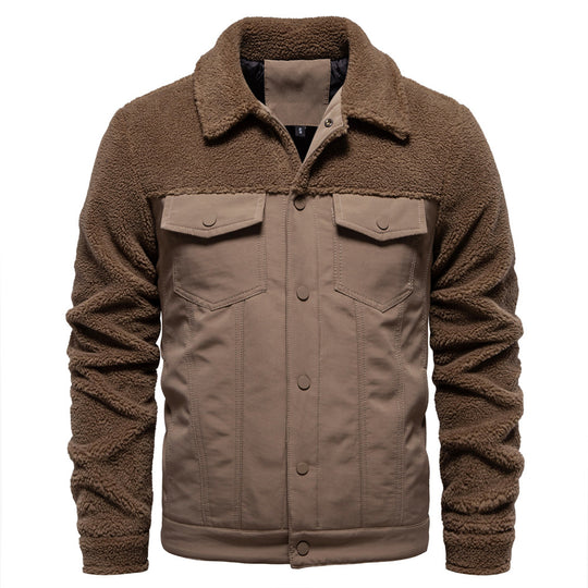 Herren gefütterte Jacke im Jeansstil EB
