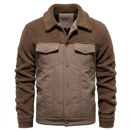 Herren gefütterte Jacke im Jeansstil EB
