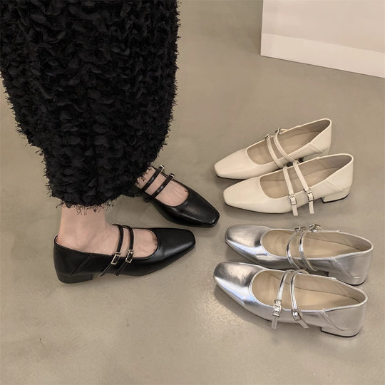 Damen stilvolle Pumps mit verstellbaren Riemen EB