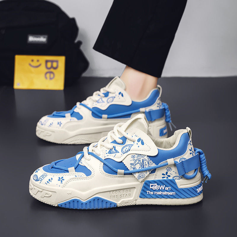 Damen Trendige Sneaker mit einzigartigem grafischen Design und dämpfender Sohle EB