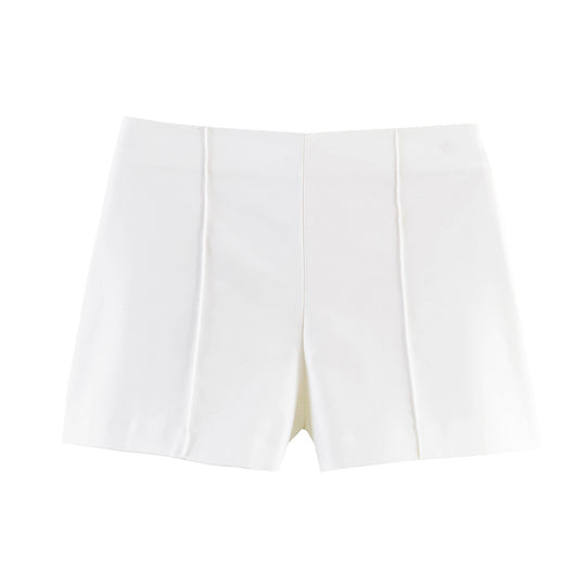 Damen elegante Shorts mit modernen Plissee-Details EB