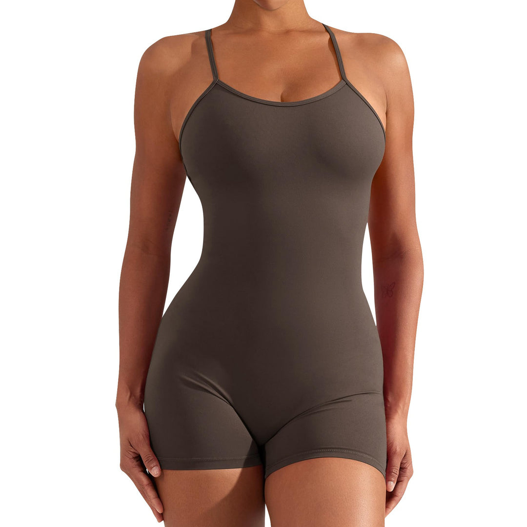 Damen Sportlicher Einteiler für Fitness und Schwimmen EB