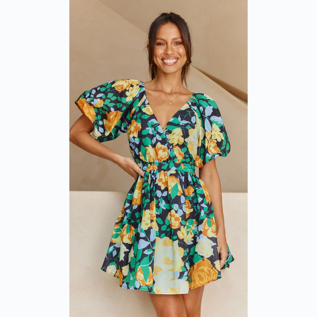 Damen Blumenkleid EB