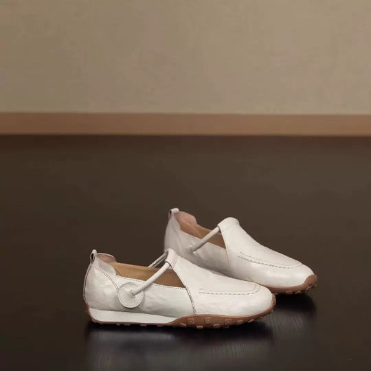 Damen Bequeme Slip-On Schuhe mit elastischem Riemen EB
