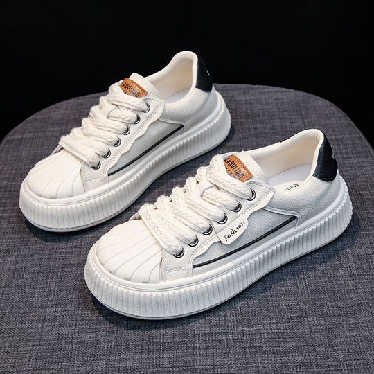 Damen Modische Sneakers mit strukturierter Oberflächenverarbeitung und bequemer Laufsohle EB