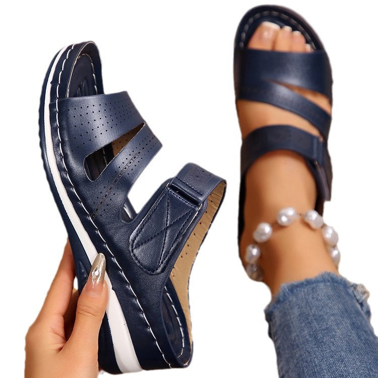 Damen Komfort-Sandalen mit luftigen Riemen und atmungsaktivem Design EB
